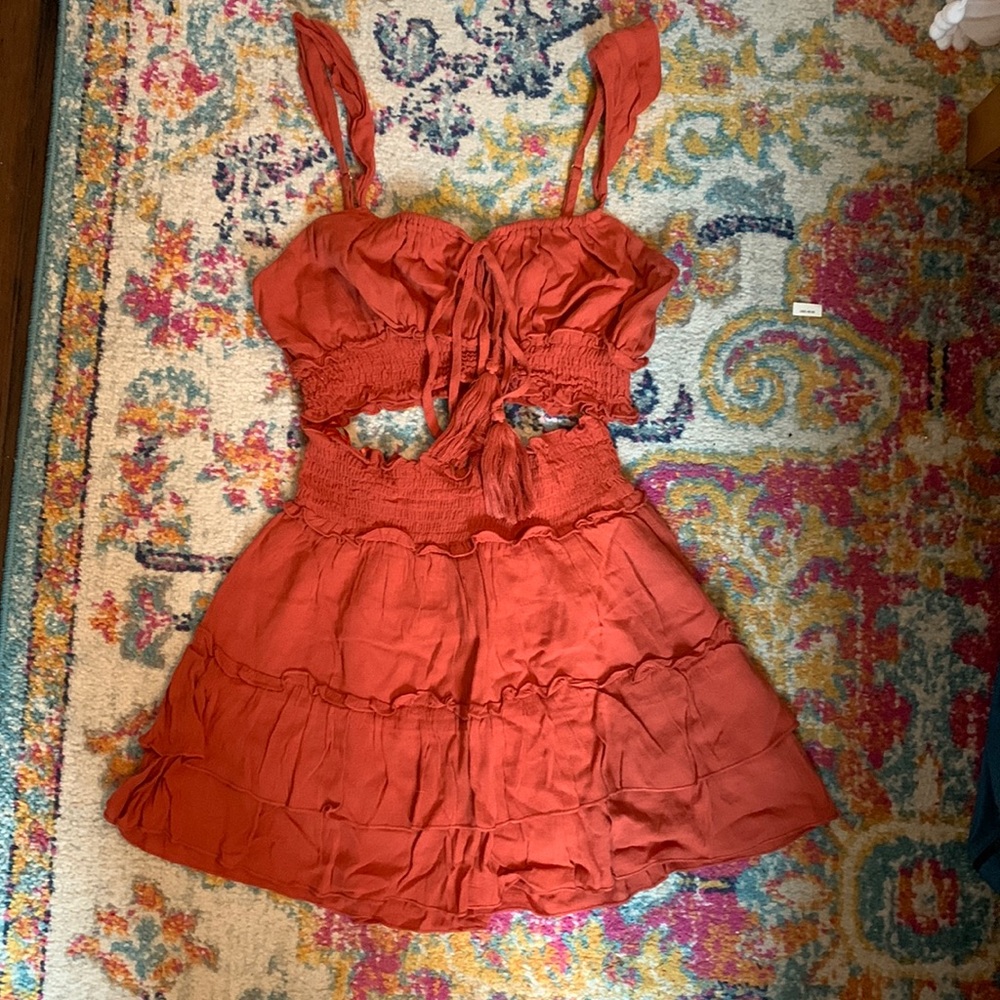 rust orange set